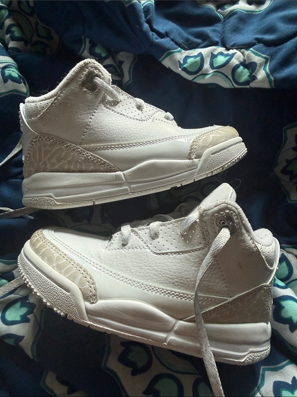 Air Jordan 3 Retro TD 'Pure Money' 2025 Size 9C Baby/Toddler White Shoes